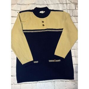 Vintage Adolfo lambs wool sweater with shoulder pads